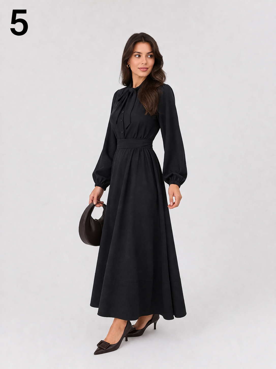 Robe Oversize Élégante avec Cravate & Ceinture – Coupe Moderne, Tissu Premium Rosa Cremage – S à 2XL