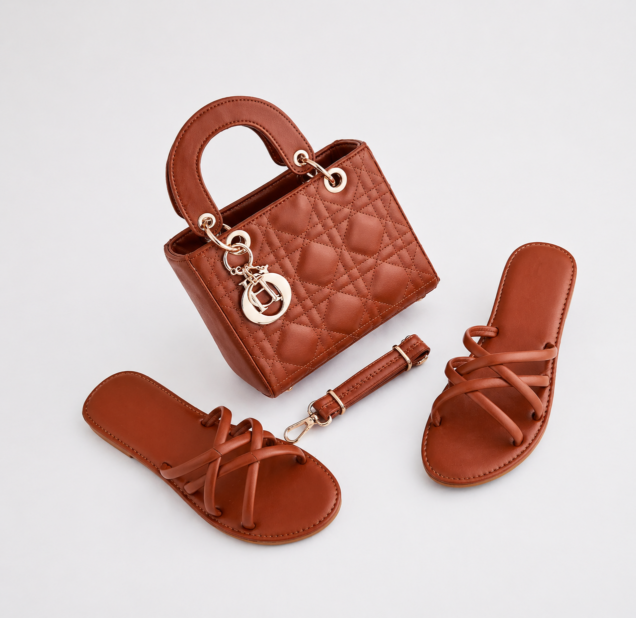 Ensemble Femme Chic Sac & Sandales Élégantes – Look Complet Tendance Été | جودة عالية | Disponible Maroc