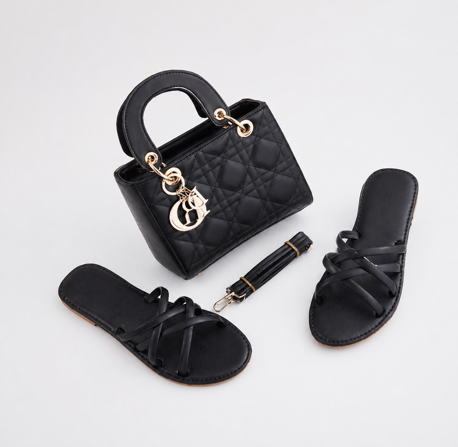 Ensemble Femme Chic Sac & Sandales Élégantes – Look Complet Tendance Été | جودة عالية | Disponible Maroc