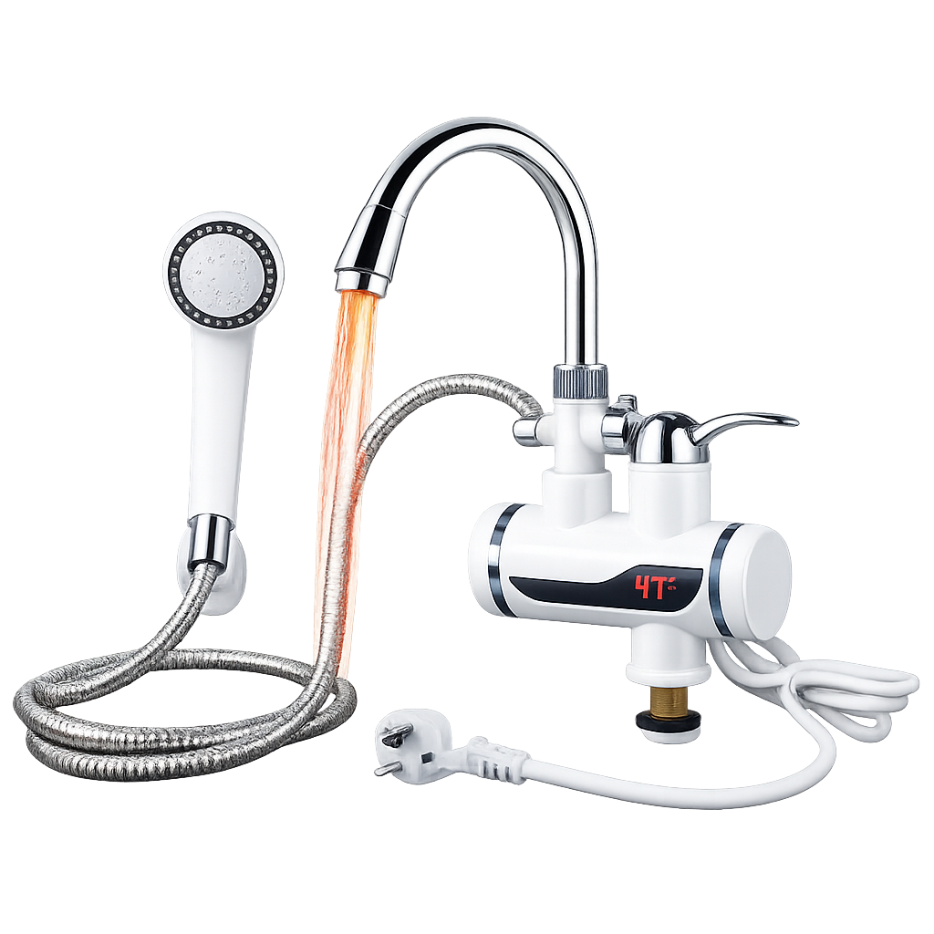 Robinet Chauffant Électrique Instantané 220V – Eau Chaude en 5 Secondes