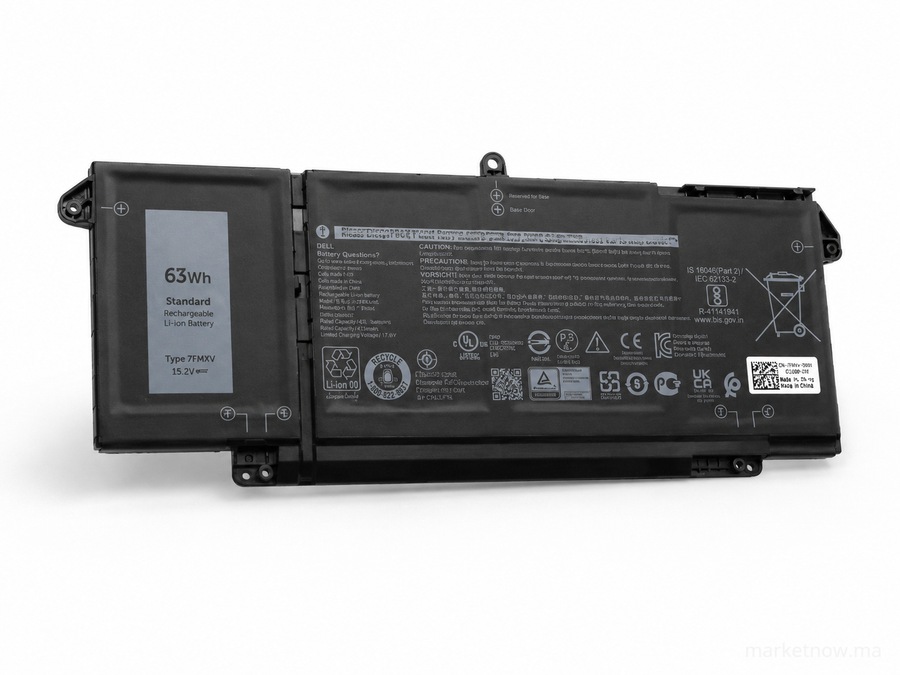 Batterie Dell 7FMXV 63Wh 15.2V pour Latitude 5320 7320 7420 7520 – Compatible TN2GY 9JM71 4M1JN