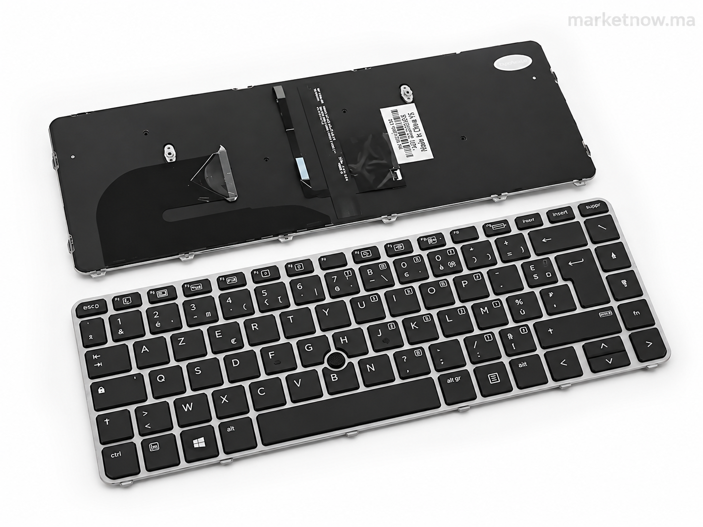 Clavier AZERTY Français Rétroéclairé Compatible HP EliteBook 840 G3 / 840 G4 – Clavier de Remplacement avec Point Stick