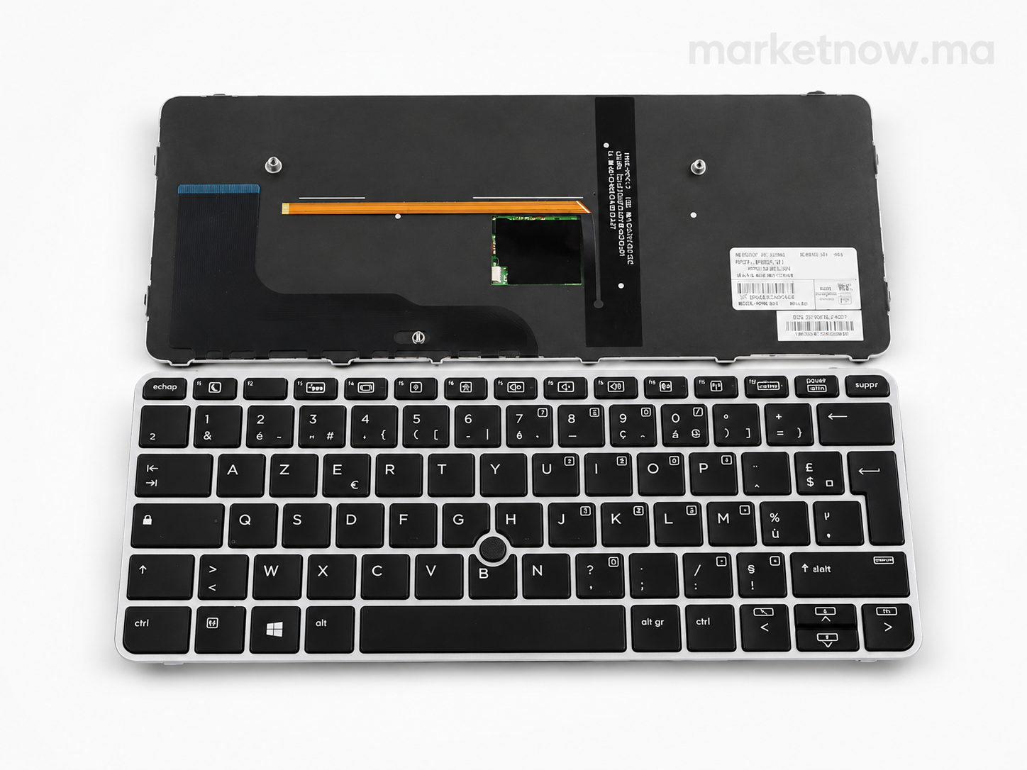 Clavier Français AZERTY Original pour HP EliteBook 725 G3 / 820 G3 / 828 G3 – Clavier FR de Remplacement