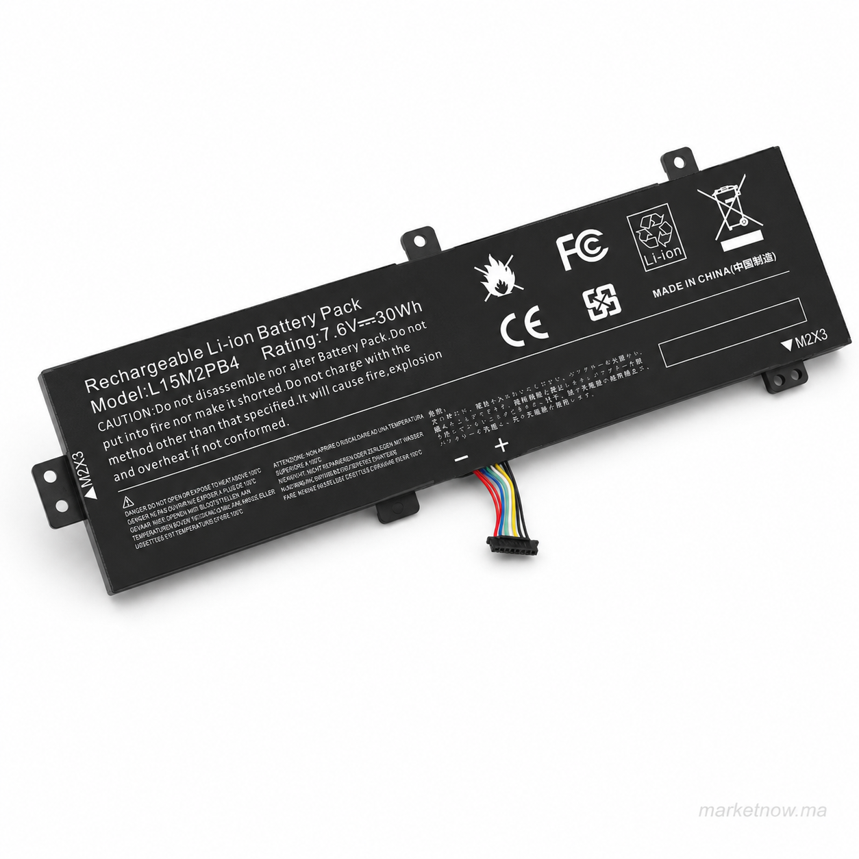 Batterie Lenovo L15M2PB4 L15L2PB4 7.6V 30Wh pour IdeaPad 310-15ISK 310-15IKB 310-15ABR