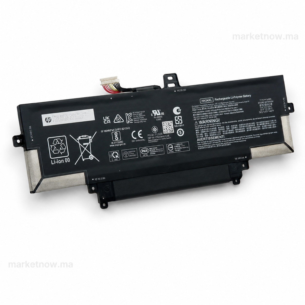 Batterie HP HK04XL pour EliteBook x360 1030 G7/G8 et 1040 G7 – 7.7V/7.72V – 54Wh/78Wh – HSTNN-IB9J