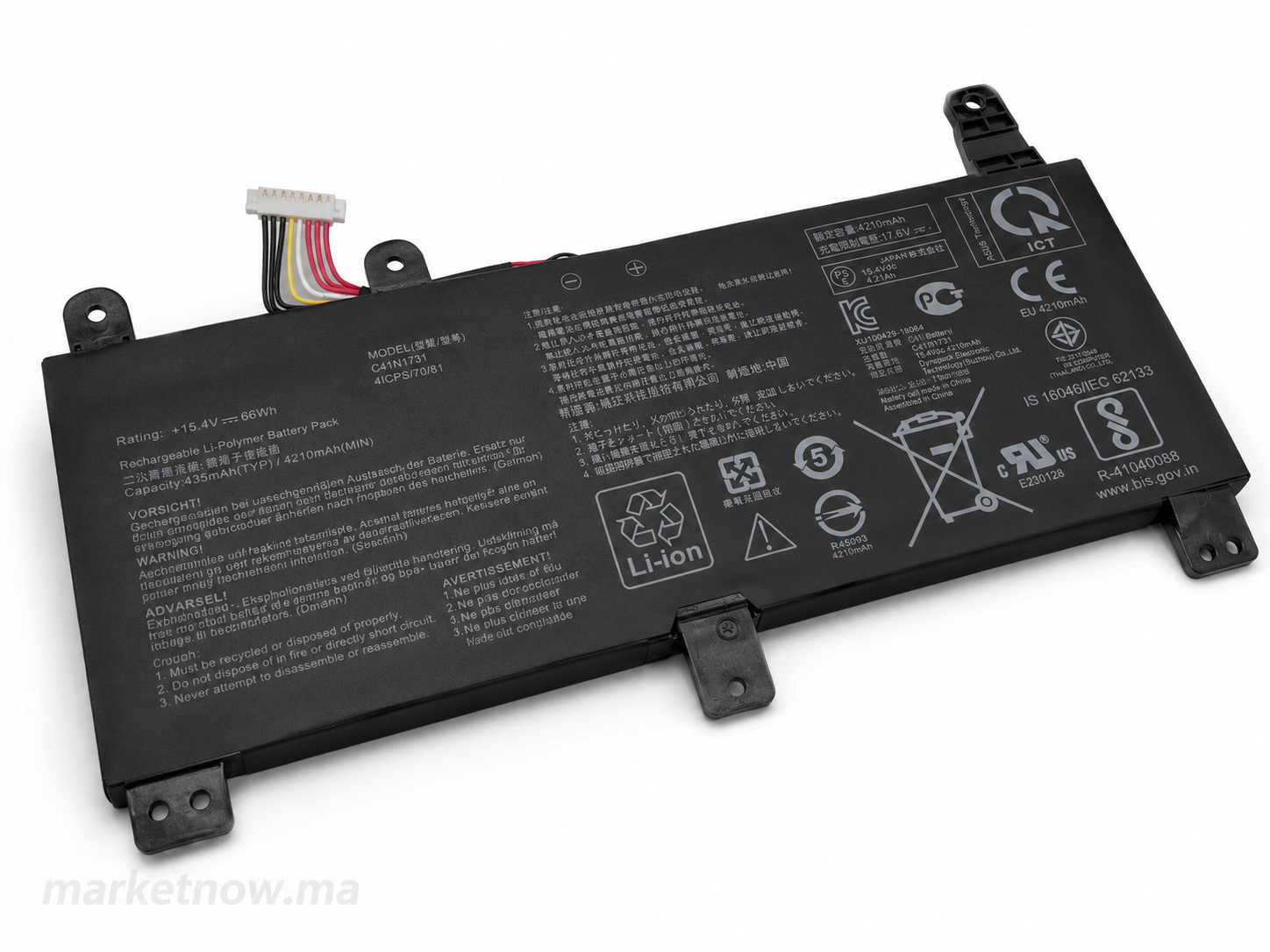 Batterie ASUS ROG Strix C41N1731 15.4V 66Wh 4335mAh pour GL504GM GL504GW GL504GS GL704GM