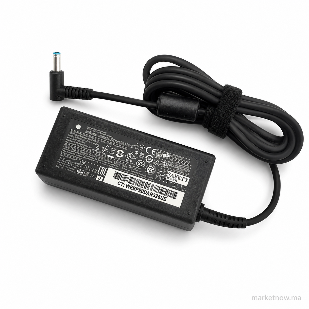 Chargeur HP 65W 19.5V 3.33A Blue Tip 4.5mm x 3.0mm – Adaptateur secteur pour PC portable HP