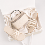 Pack sac matelassé + sandales femme | Ensemble chic été