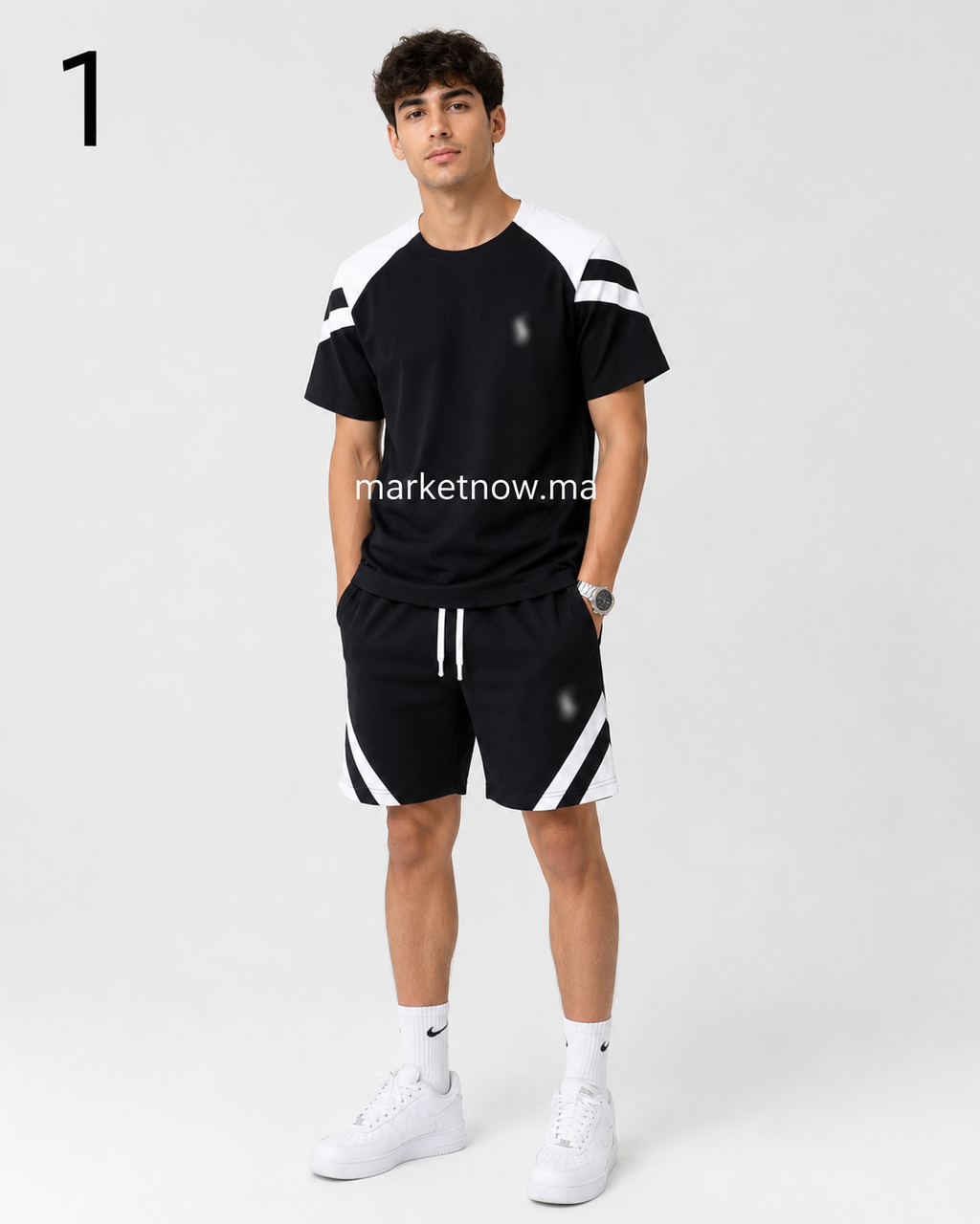 Ensemble Homme T-shirt & Short Sport Chic – Confort Premium