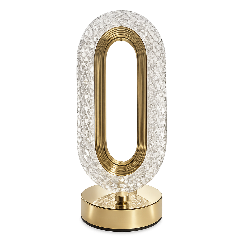 Lampe LED Cristal Luxe Design Moderne – Veilleuse Décorative Élégante avec Lumière Chaude & Naturelle | Éclairage Premium Maison Maroc