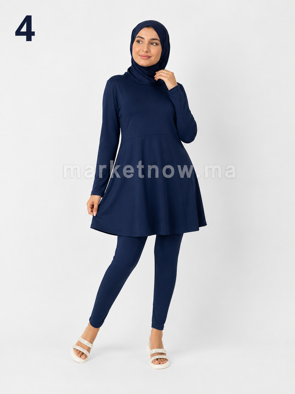Burkini 2 pièces avec tissu cyclisme premium