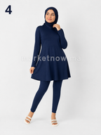 Burkini 2 pièces avec tissu cyclisme premium