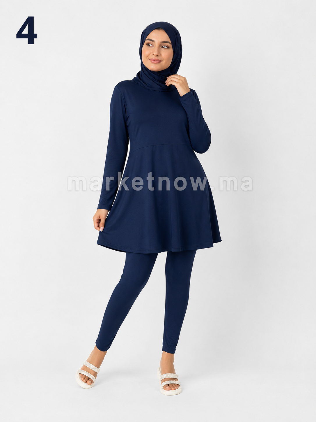 Burkini 2 pièces avec tissu cyclisme premium