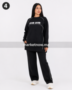 Ensemble femme 2 pièces en montoni premium – Coupe longue et confortable