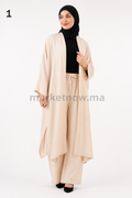 Ensemble Cape Femme en Tissu Lin – Élégant et Confortable