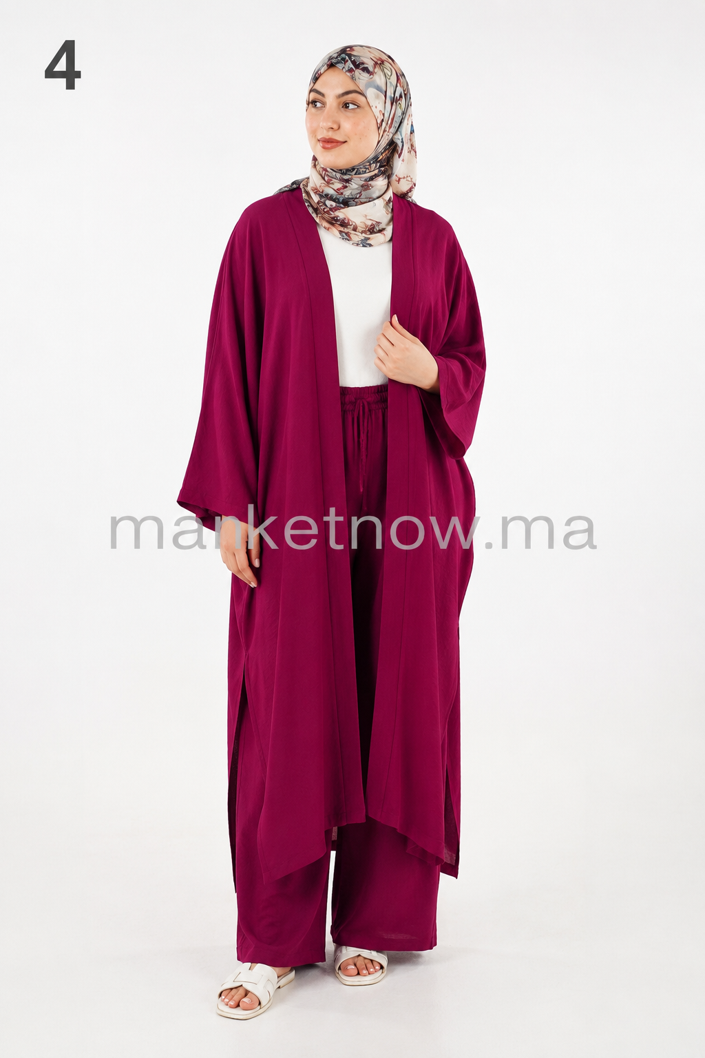 Ensemble Cape Femme en Tissu Lin – Élégant et Confortable