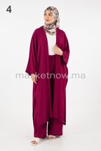 Ensemble Cape Femme en Tissu Lin – Élégant et Confortable