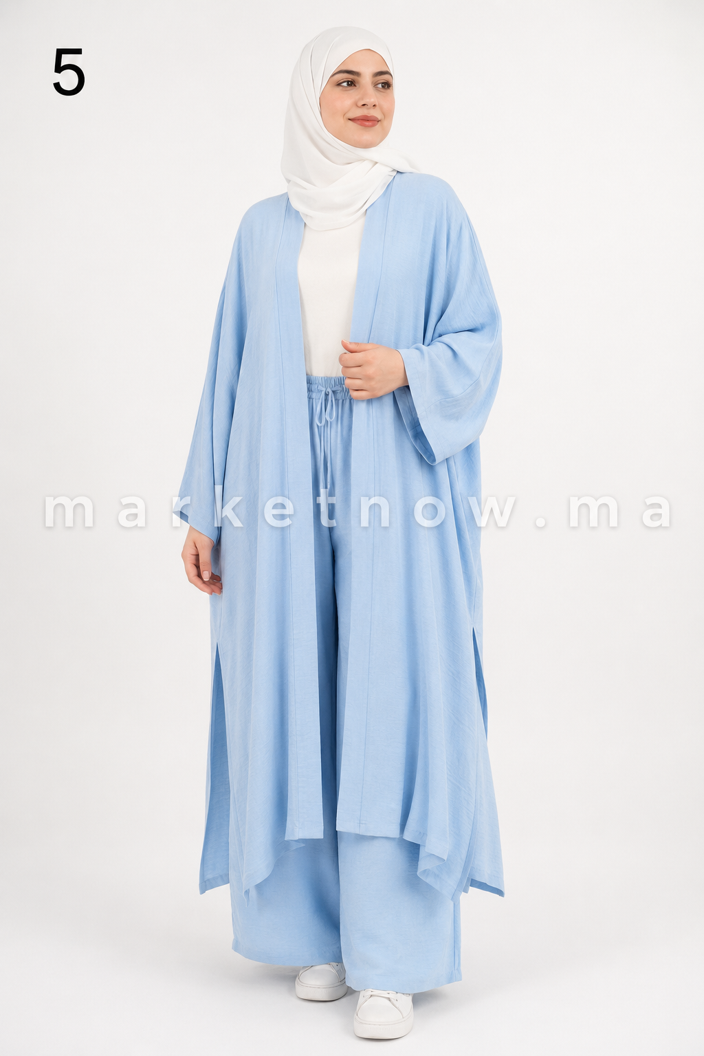 Ensemble Cape Femme en Tissu Lin – Élégant et Confortable