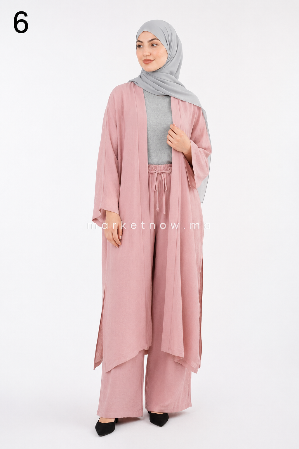Ensemble Cape Femme en Tissu Lin – Élégant et Confortable
