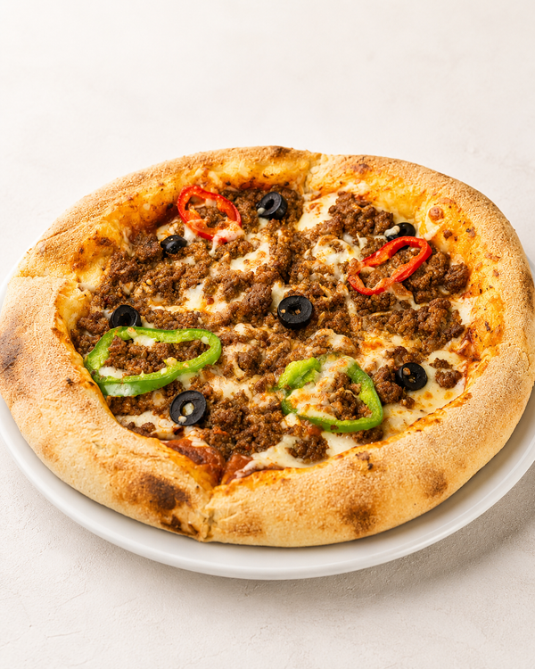 Pizza à la viande hachée
