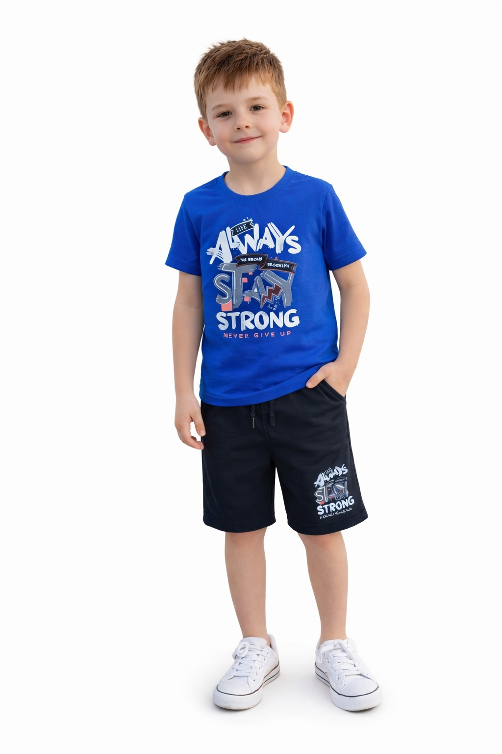 Ensemble Garçon Été 2 Pièces – T-shirt + Short Confortable | Tenue Enfant Mode 3 à 16 Ans | Outfit Garçon Casual Sport