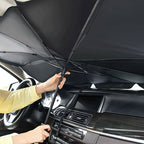Pare-Soleil Voiture Pliable Anti-UV UPF50+ – Protection Chaleur Extrême & UV | Accessoire Auto Indispensable Maroc