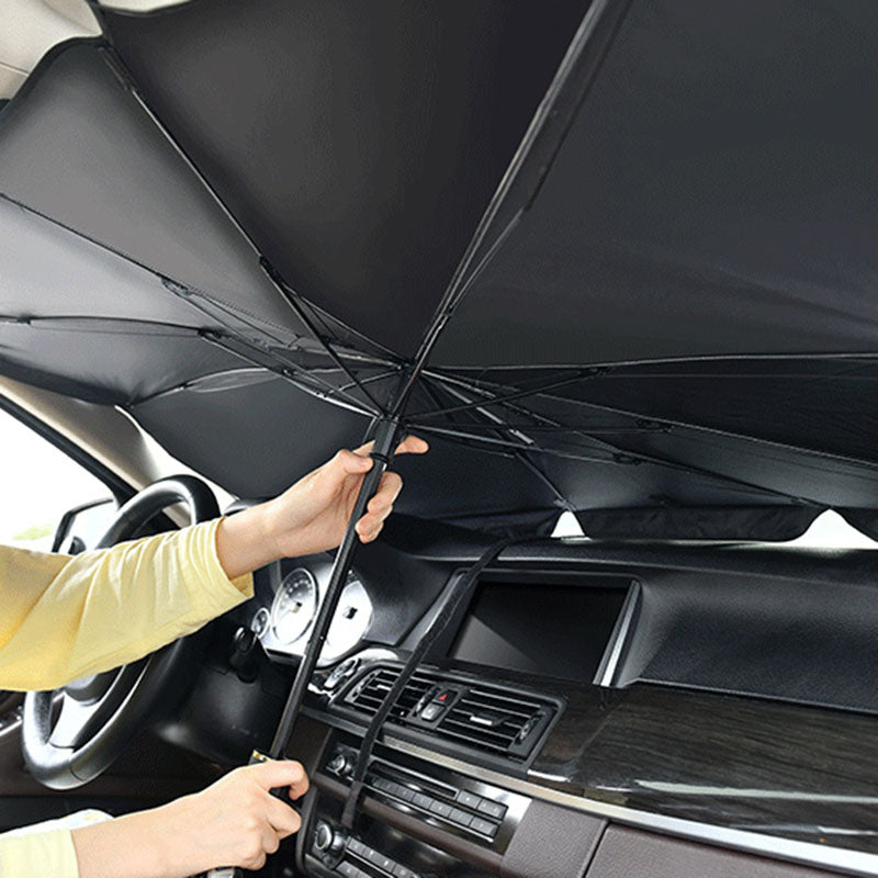 Pare-Soleil Voiture Pliable Anti-UV UPF50+ – Protection Chaleur Extrême & UV | Accessoire Auto Indispensable Maroc