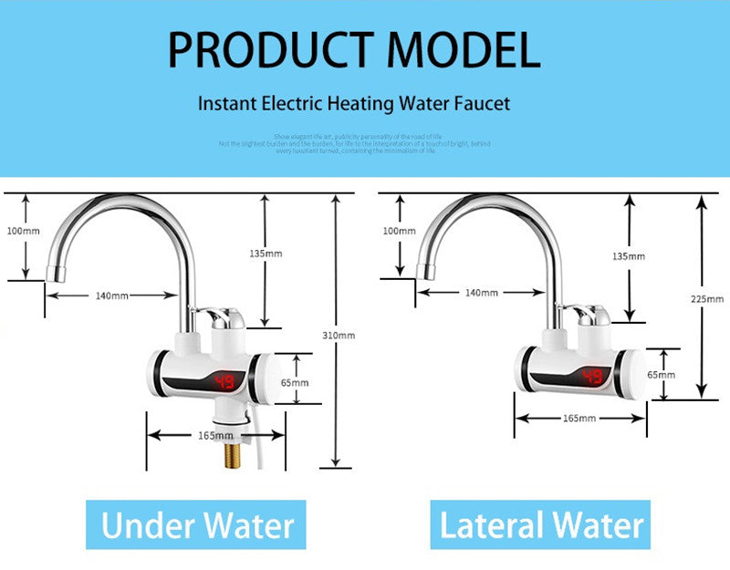 Robinet Chauffant Électrique Instantané 220V – Eau Chaude en 5 Secondes