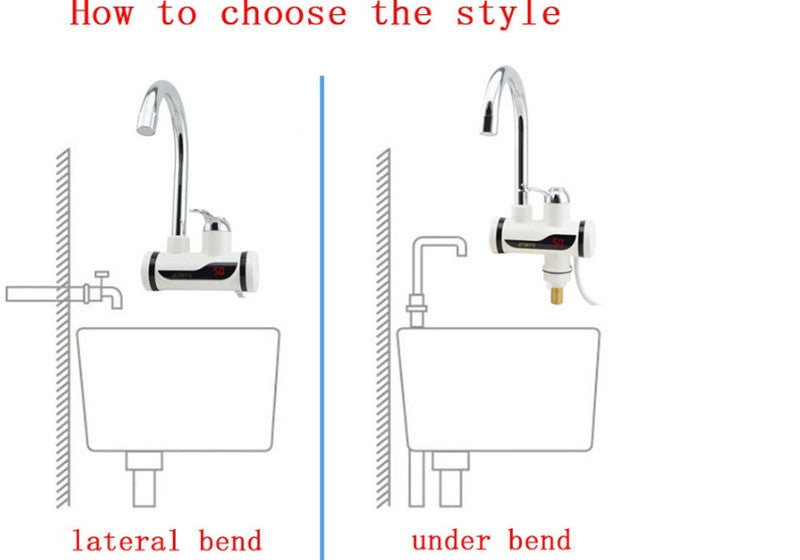 Robinet Chauffant Électrique Instantané 220V – Eau Chaude en 5 Secondes