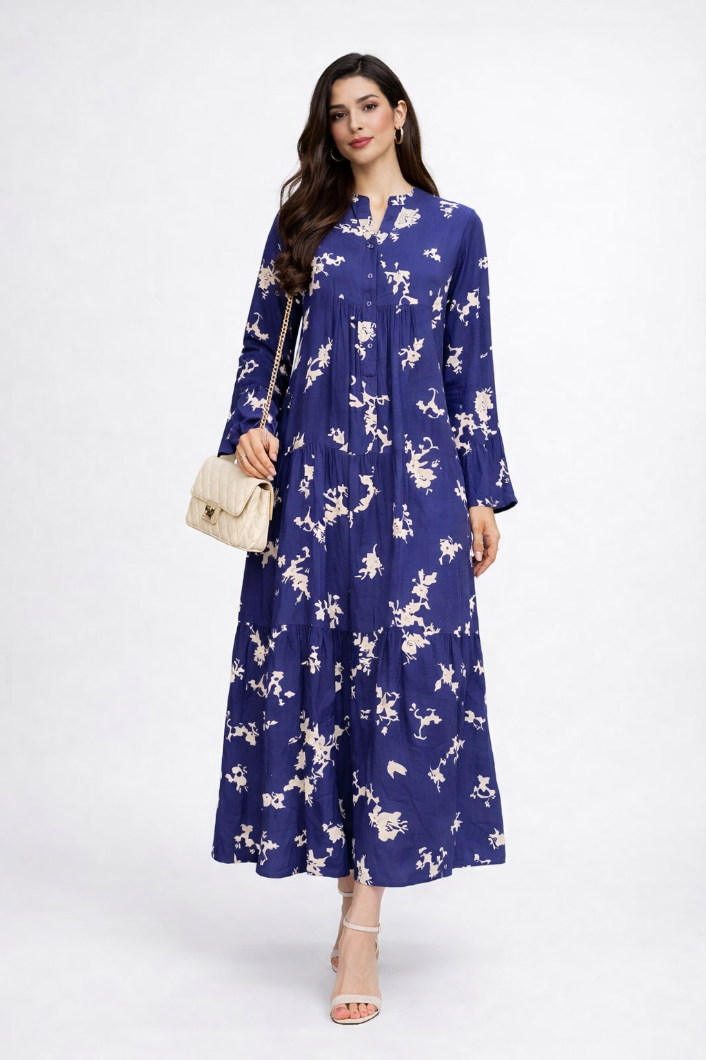 Robe Longue Femme Élégante Lolan – Abaya Moderne Chic, Coupe Ample Confort – Nouvelle Collection 2026