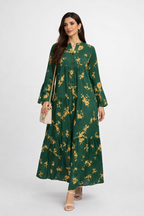 Robe Longue Femme Élégante Lolan – Abaya Moderne Chic, Coupe Ample Confort – Nouvelle Collection 2026