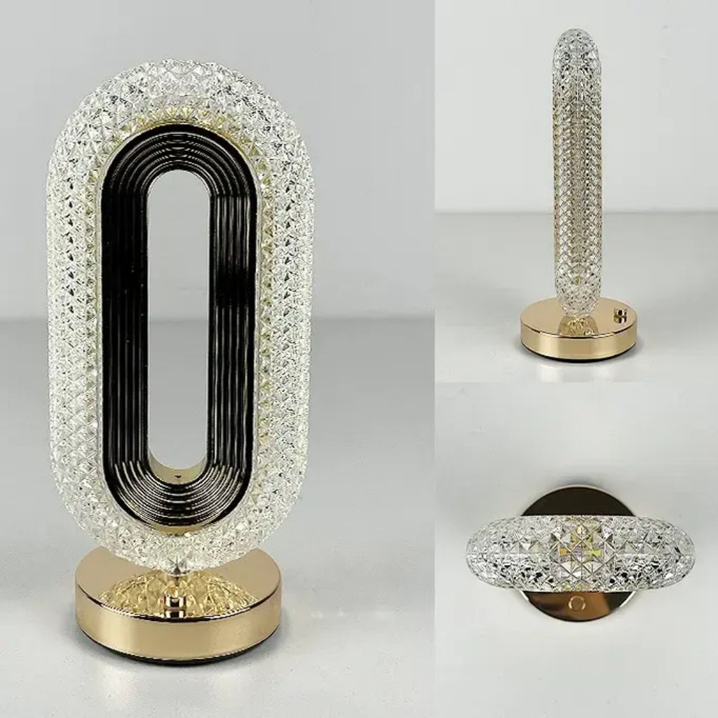 Lampe LED Cristal Luxe Design Moderne – Veilleuse Décorative Élégante avec Lumière Chaude & Naturelle | Éclairage Premium Maison Maroc