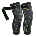 Genouillères Sport Compression Antidérapantes (2PCS) – Protection Genoux Running Fitness Gym | Knee Support Élastique Long Sleeve