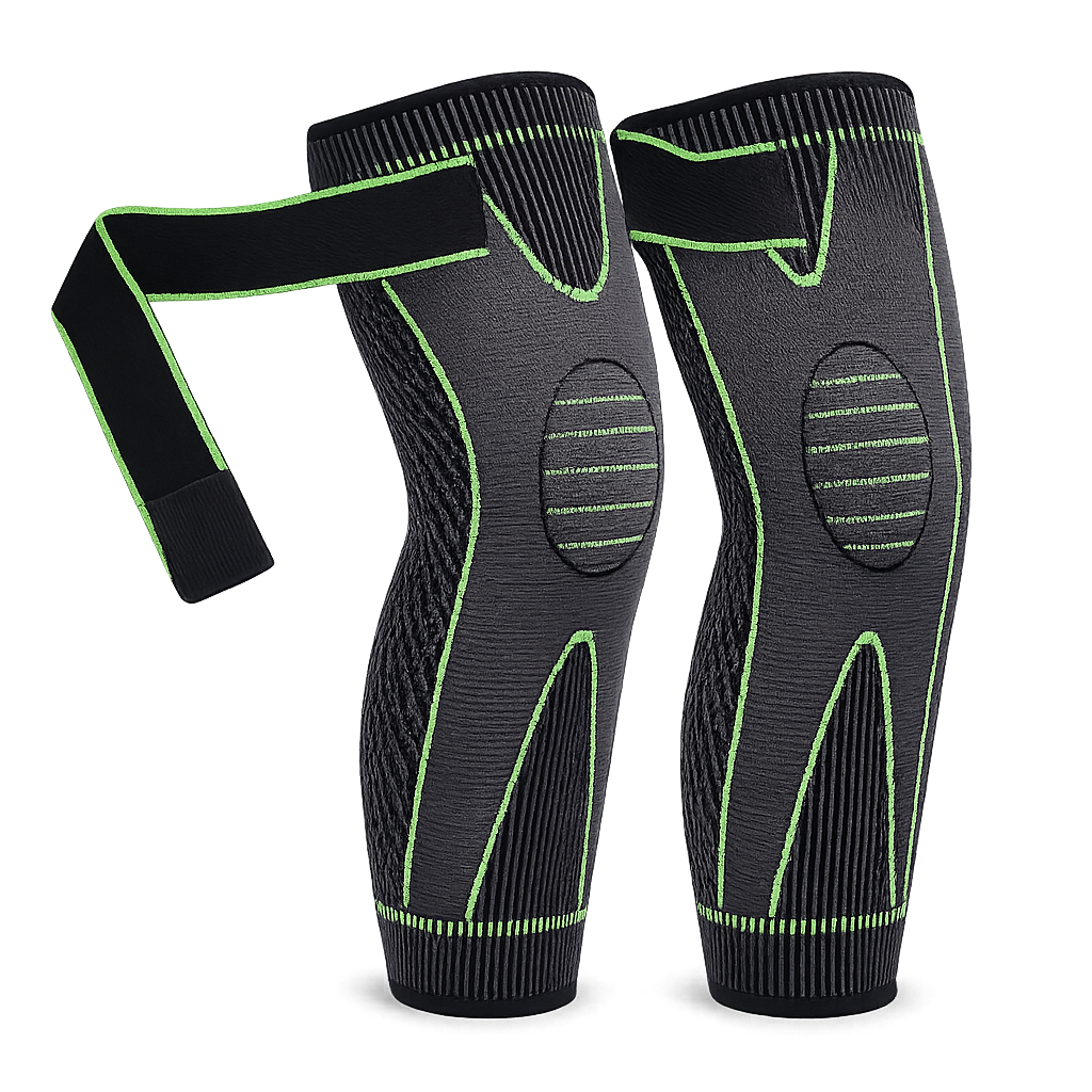 Genouillères Sport Compression Antidérapantes (2PCS) – Protection Genoux Running Fitness Gym | Knee Support Élastique Long Sleeve