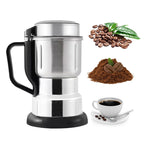 Moulin à Café Électrique Inox Puissant 300W – Broyeur Multifonction Grains, Épices & Herbes – Ultra Rapide & Silencieux