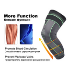 Genouillères Sport Compression Antidérapantes (2PCS) – Protection Genoux Running Fitness Gym | Knee Support Élastique Long Sleeve
