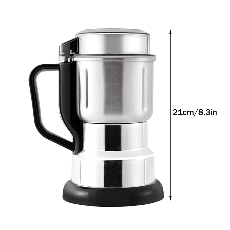 Moulin à Café Électrique Inox Puissant 300W – Broyeur Multifonction Grains, Épices & Herbes – Ultra Rapide & Silencieux