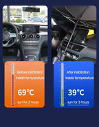 Pare-Soleil Voiture Pliable Anti-UV UPF50+ – Protection Chaleur Extrême & UV | Accessoire Auto Indispensable Maroc