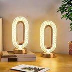 Lampe LED Cristal Luxe Design Moderne – Veilleuse Décorative Élégante avec Lumière Chaude & Naturelle | Éclairage Premium Maison Maroc