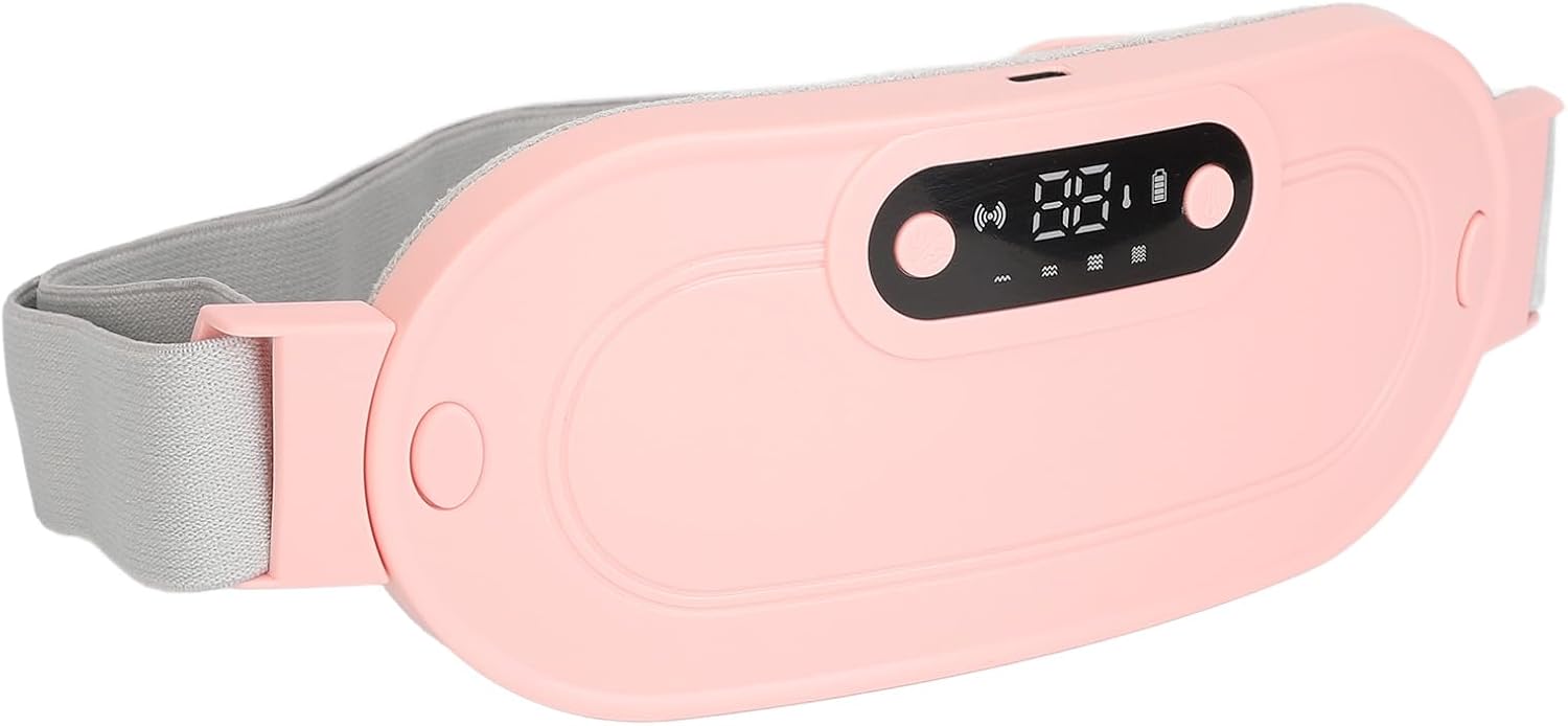 Ceinture Chauffante Menstruelle Sans Fil – Soulagement Instantané des Douleurs de Règles | Massage Vibrant & Chauffage Rapide USB