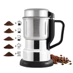 Moulin à Café Électrique Inox Puissant 300W – Broyeur Multifonction Grains, Épices & Herbes – Ultra Rapide & Silencieux