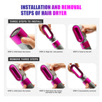 Brosse Soufflante 5 en 1 Professionnelle – Sèche-cheveux & Styler Air Ionique Anti-Frisottis | Lisseur, Boucleur & Volume – Salon à Domicile
