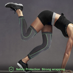 Genouillères Sport Compression Antidérapantes (2PCS) – Protection Genoux Running Fitness Gym | Knee Support Élastique Long Sleeve
