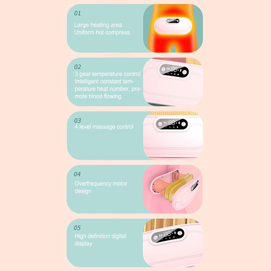 Ceinture Chauffante Menstruelle Sans Fil – Soulagement Instantané des Douleurs de Règles | Massage Vibrant & Chauffage Rapide USB
