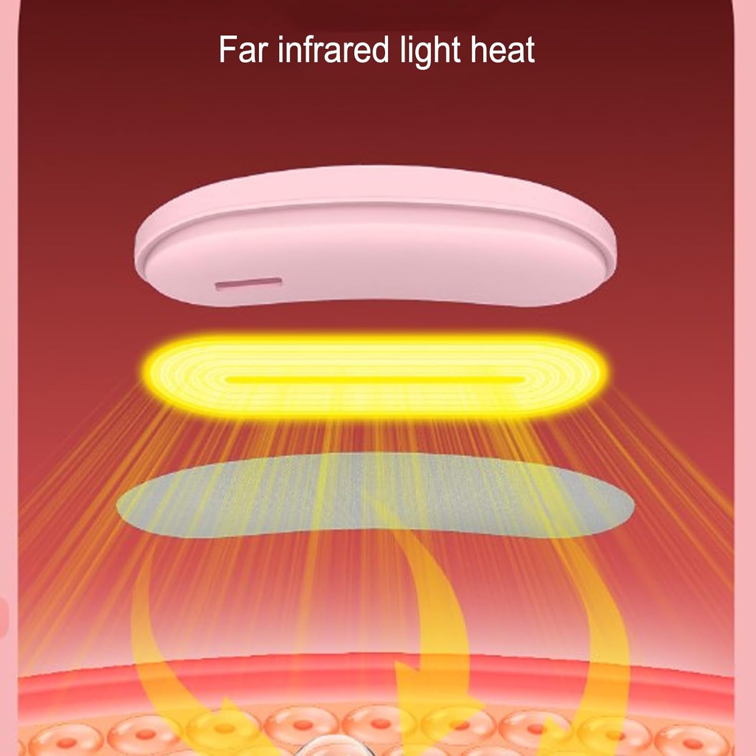 Ceinture Chauffante Menstruelle Sans Fil – Soulagement Instantané des Douleurs de Règles | Massage Vibrant & Chauffage Rapide USB