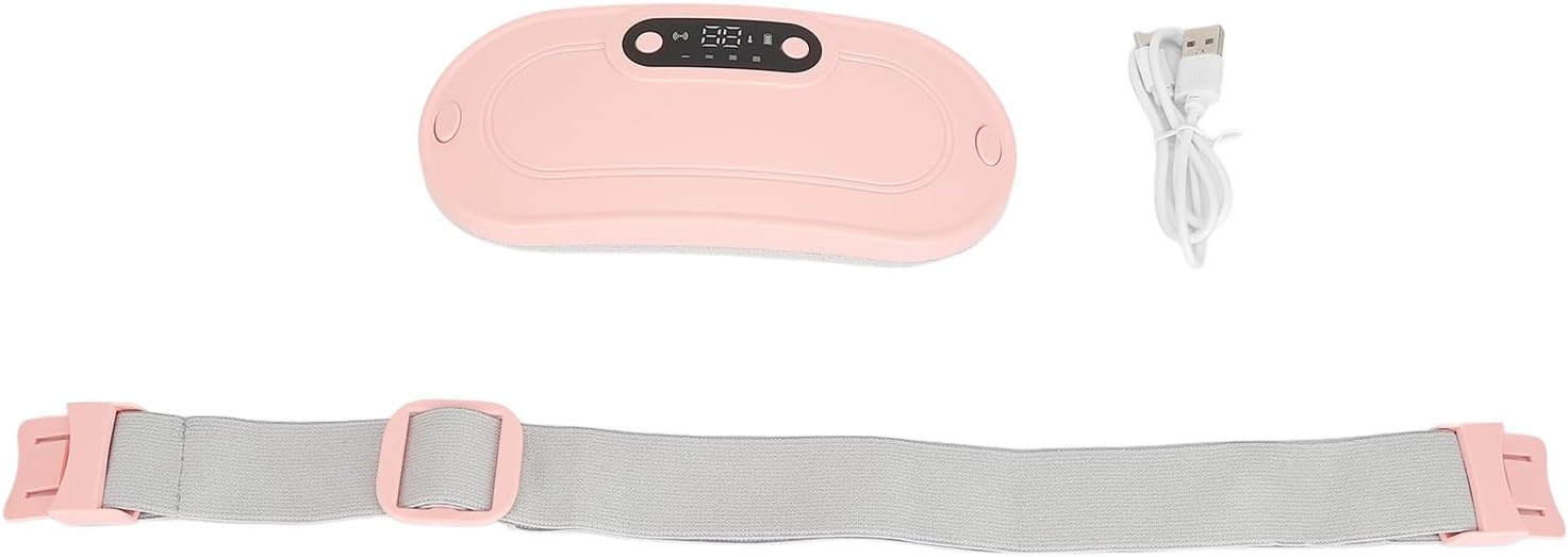 Ceinture Chauffante Menstruelle Sans Fil – Soulagement Instantané des Douleurs de Règles | Massage Vibrant & Chauffage Rapide USB