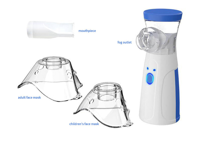 Nébuliseur Portable Silencieux AutoClean – Inhalateur Médical Ultrasonique Mesh Rechargeable pour Adultes & Enfants | Traitement Asthme & Respiration