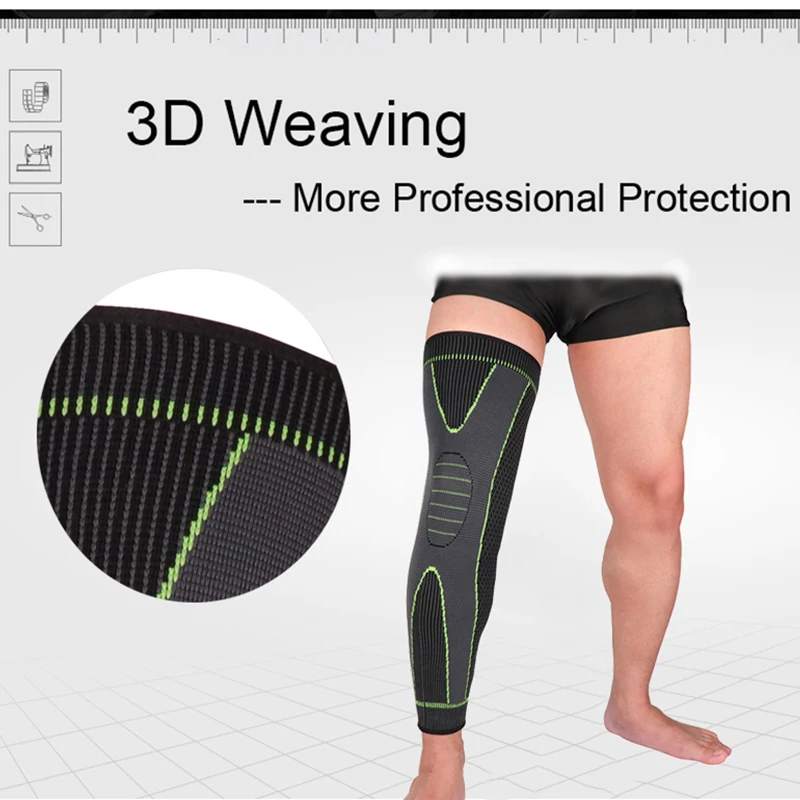 Genouillères Sport Compression Antidérapantes (2PCS) – Protection Genoux Running Fitness Gym | Knee Support Élastique Long Sleeve