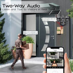 Caméra de Surveillance Extérieure 4G Triple Objectif PTZ | Vision Nocturne Couleur, Détection PIR, Audio Bidirectionnel, Rotation 360° | Sécurité Maison Intelligente Sans Fil