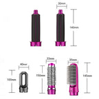 Brosse Soufflante 5 en 1 Professionnelle – Sèche-cheveux & Styler Air Ionique Anti-Frisottis | Lisseur, Boucleur & Volume – Salon à Domicile